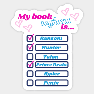 Book Boyfriend Sticker